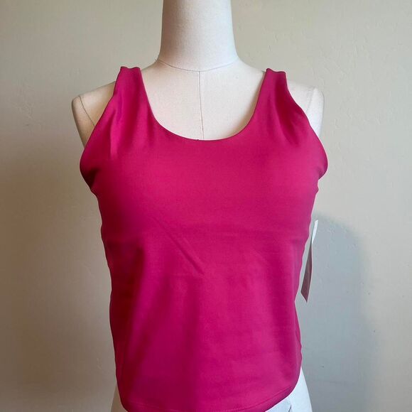 NWT Hot pink Isabella active wear tank top. Size large. - Picture 3 of 6